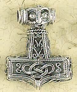 Sterling Silver Thor Hammer Pendant