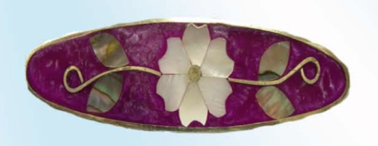 Inlaid Mother-of-Pearl Barrette
